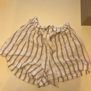 High rise light summer shorts